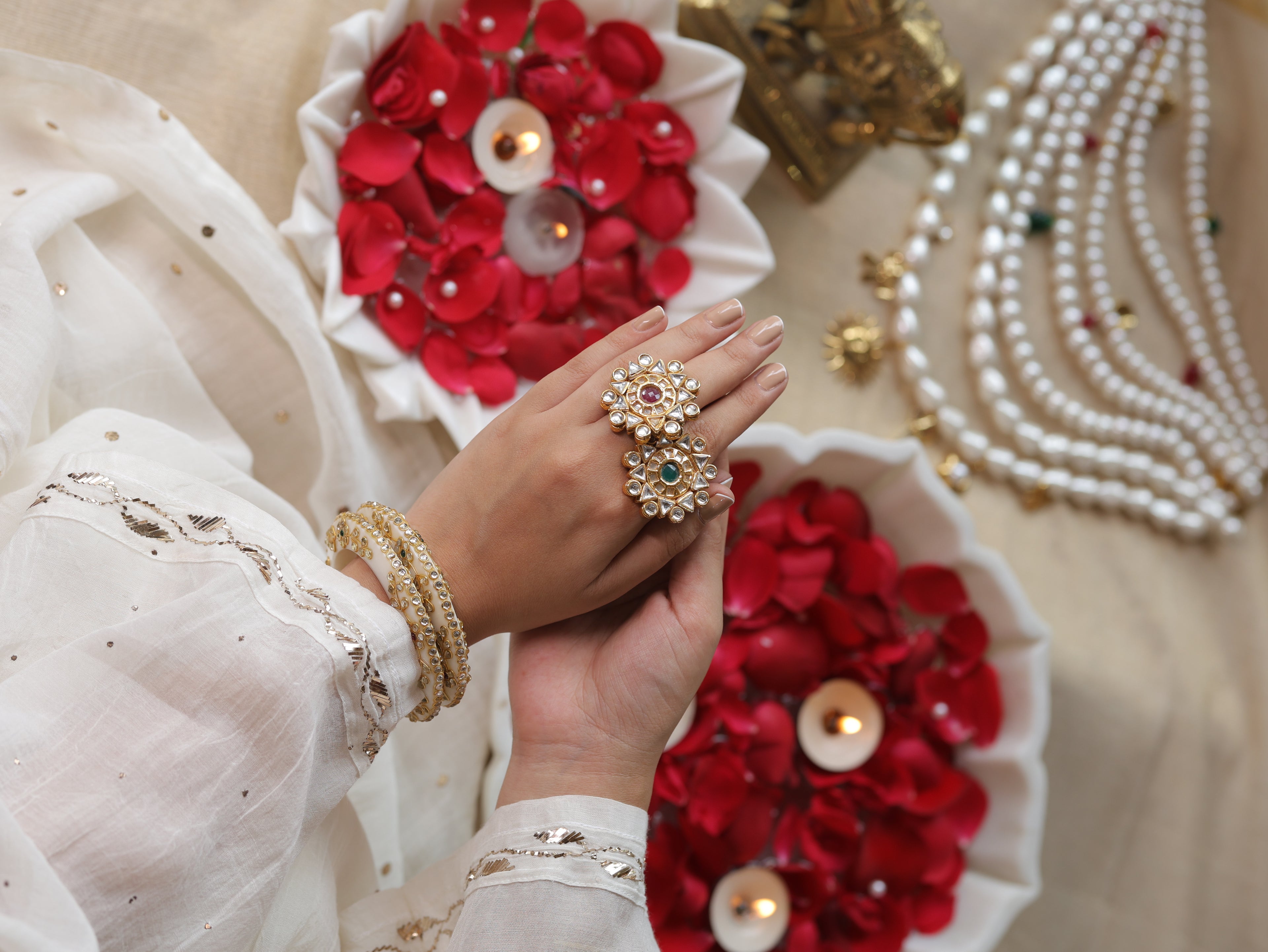 Kundan Chakra Ring