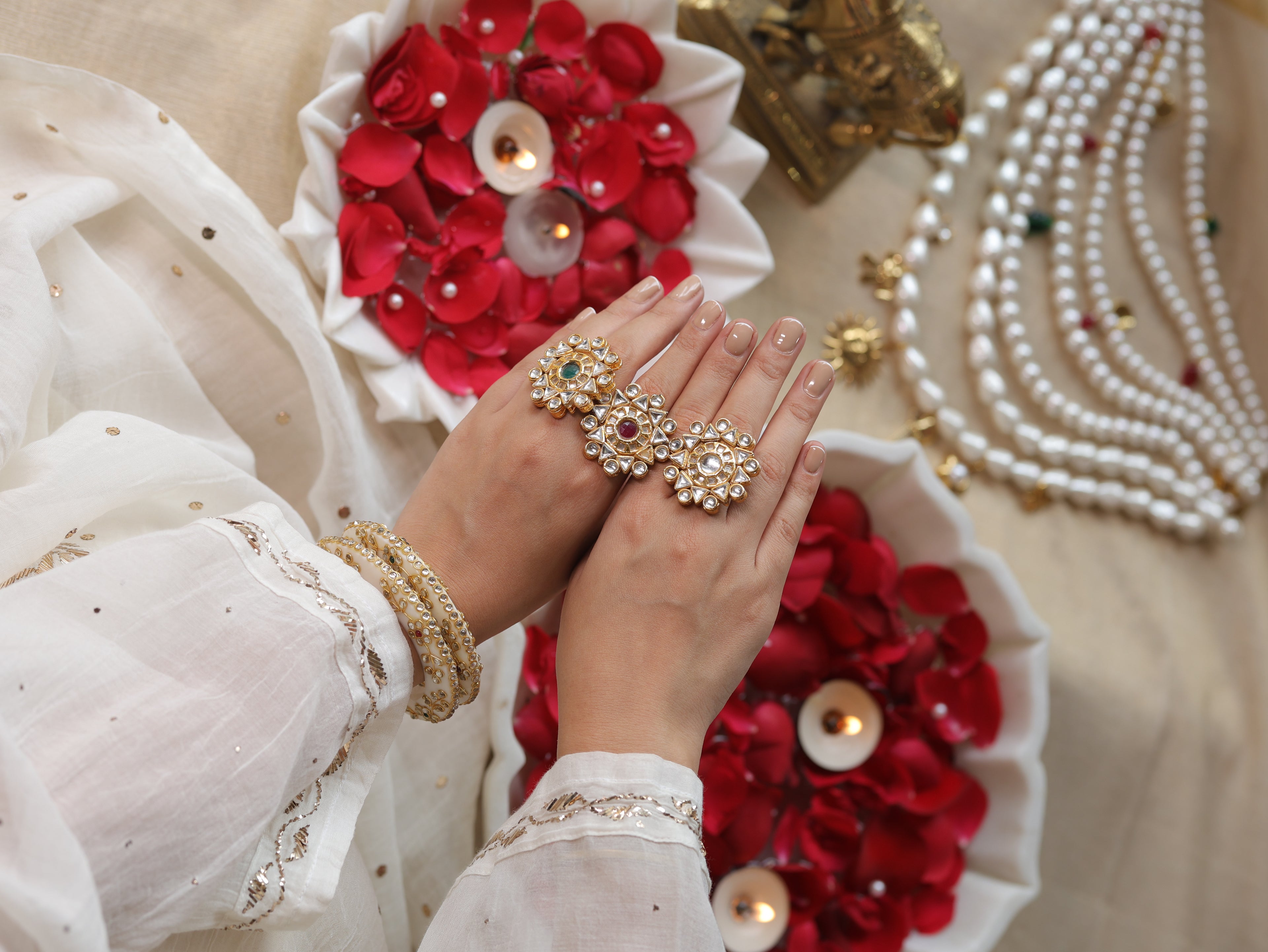 Kundan Chakra Ring