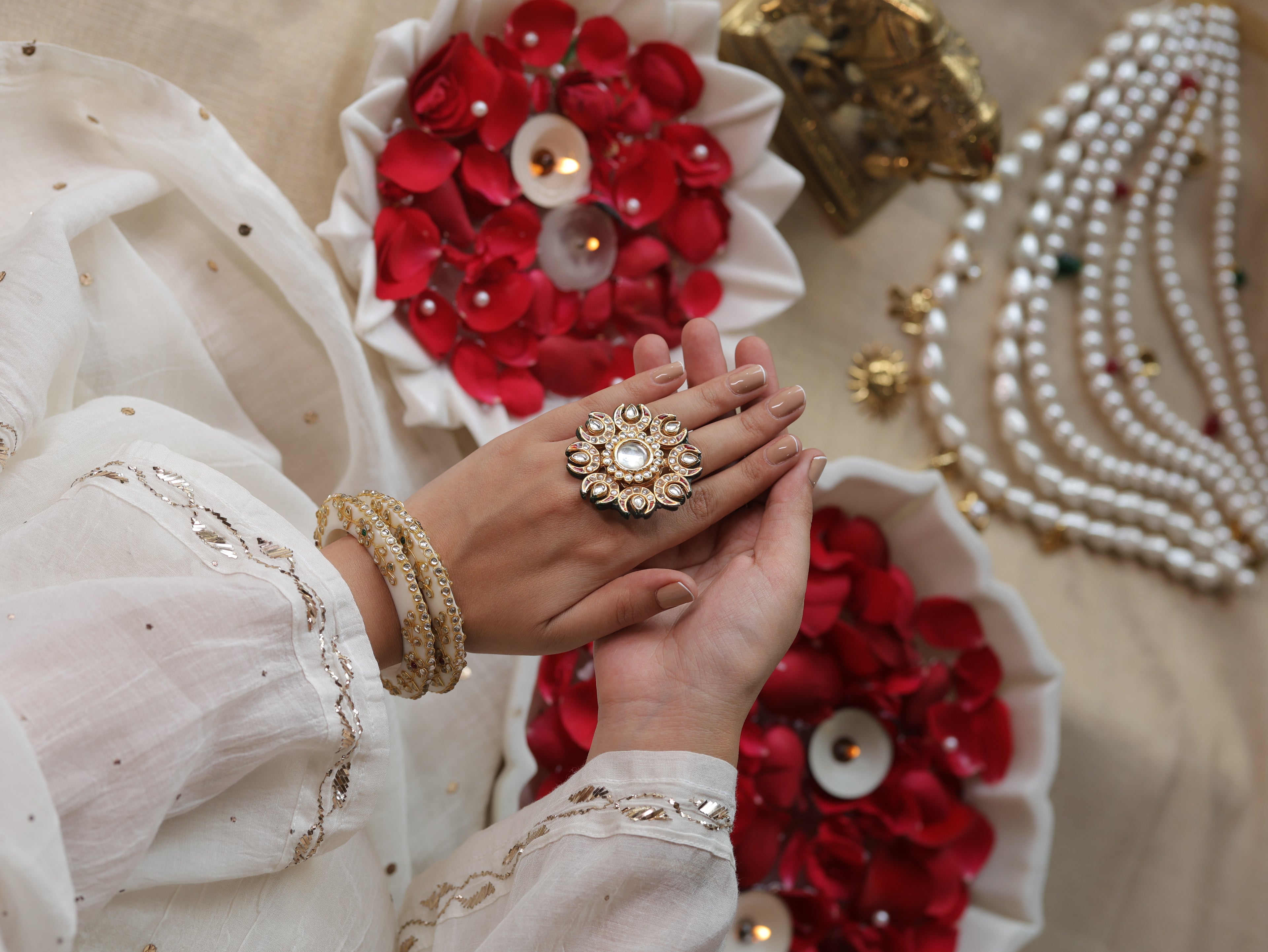 Kundan Statement Ring