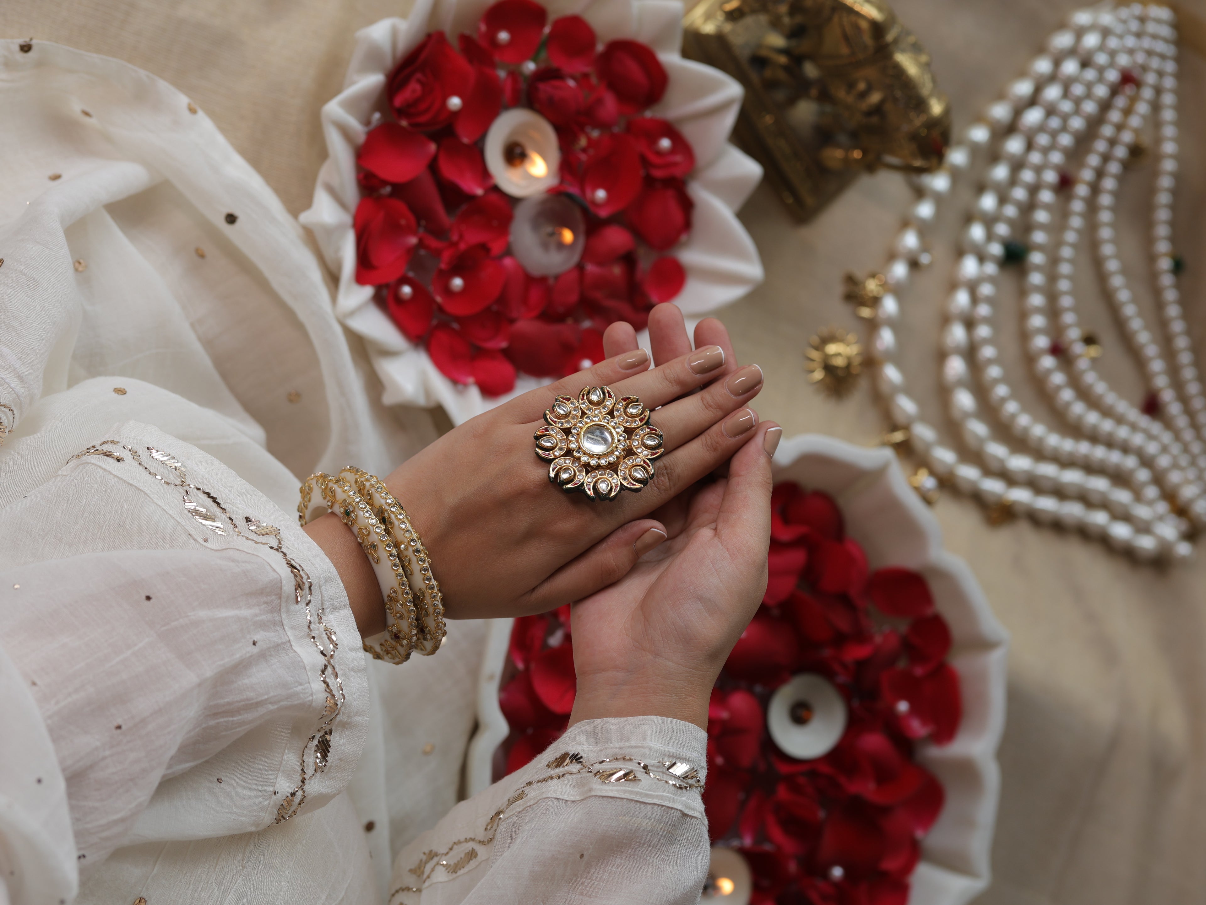 Kundan Statement Ring
