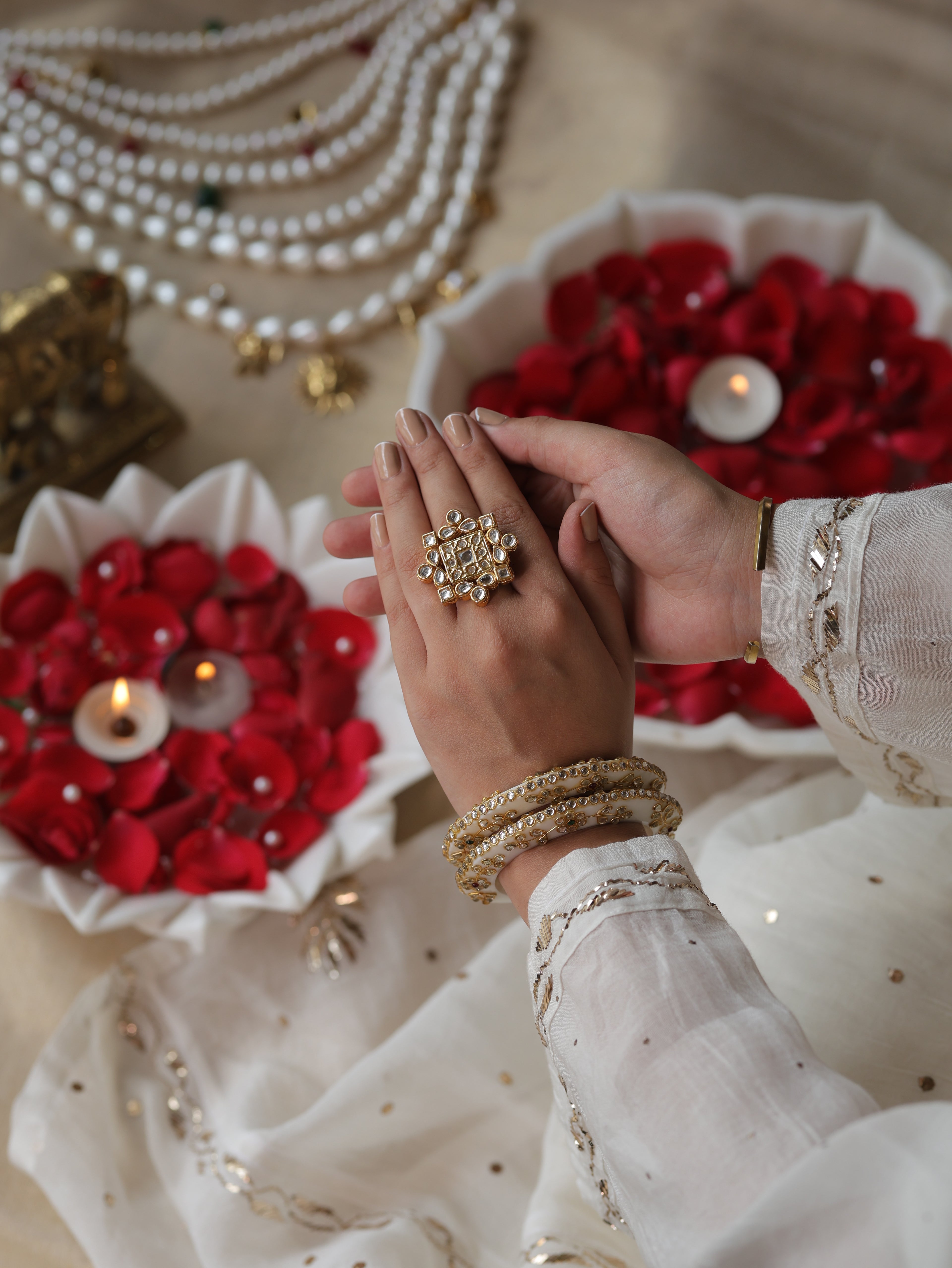 Kundan Mudra Ring